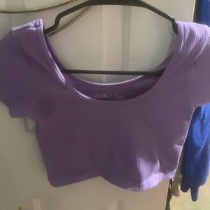 purple t shirt from aeropostle